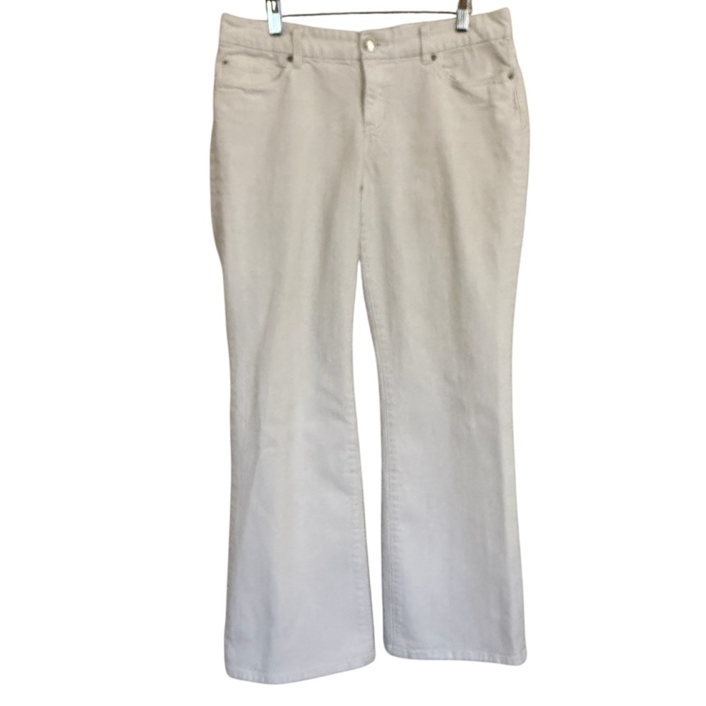 7 For All Mankind White Boot Cut Jeans Women’s Size 14